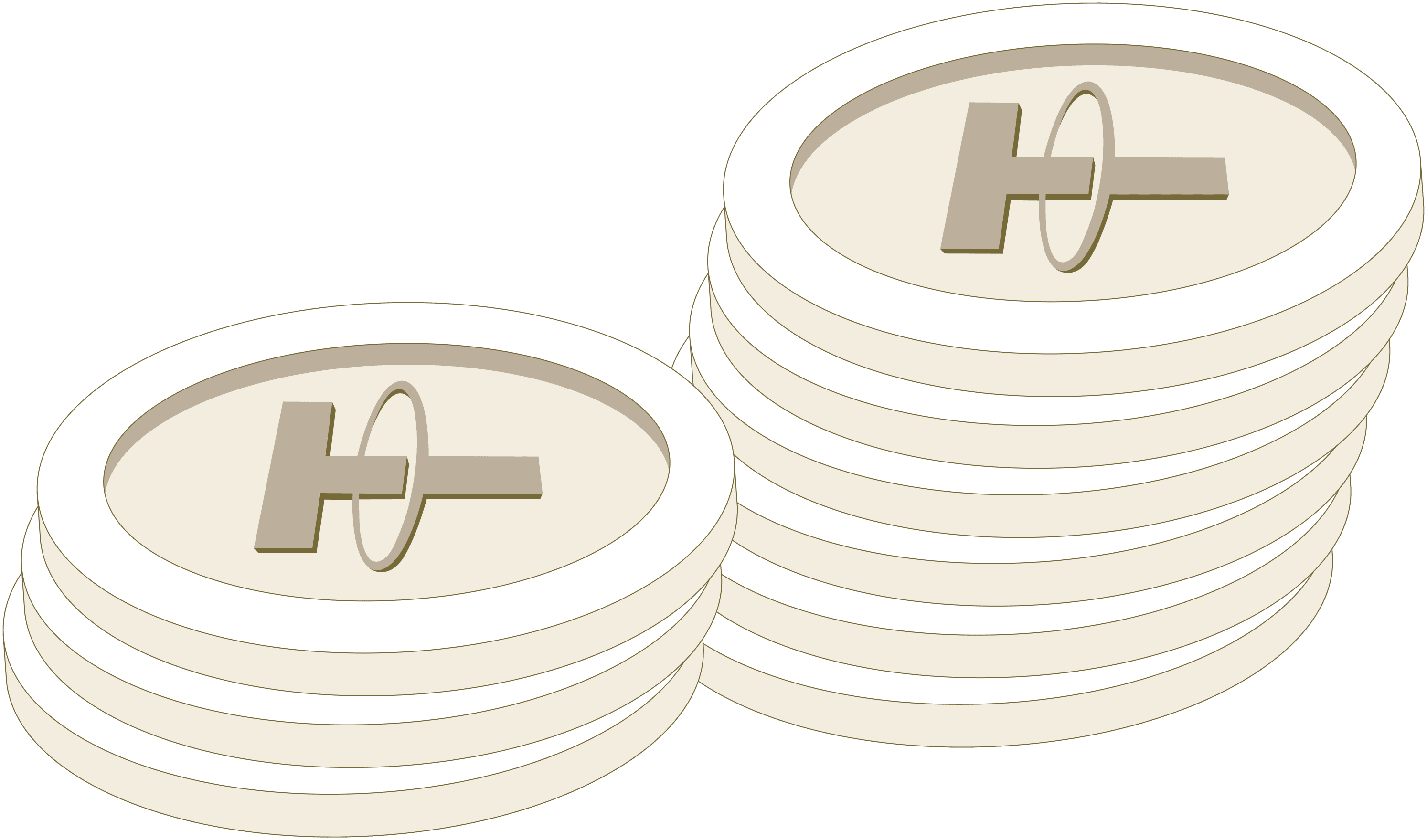 stacked coin